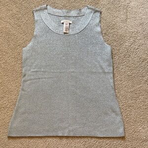 Covington Shimmering Silver Tank Top